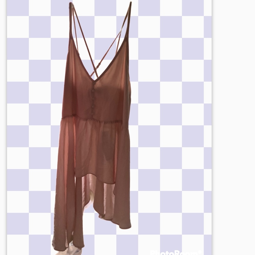 Bcbg brand new with tags cami style maxi shirt flown boho pink size Xs